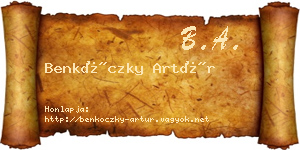 Benkóczky Artúr névjegykártya